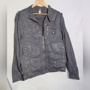 Black By Royal Blue Men's XL Utility Jacket